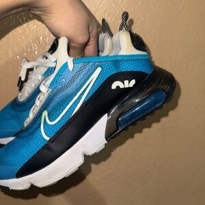 Nike Kids Air Max Blue and Black Sneakers